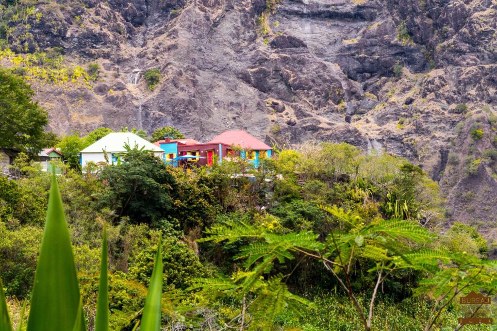 Vue sur l'ilet de Cayenne mafate