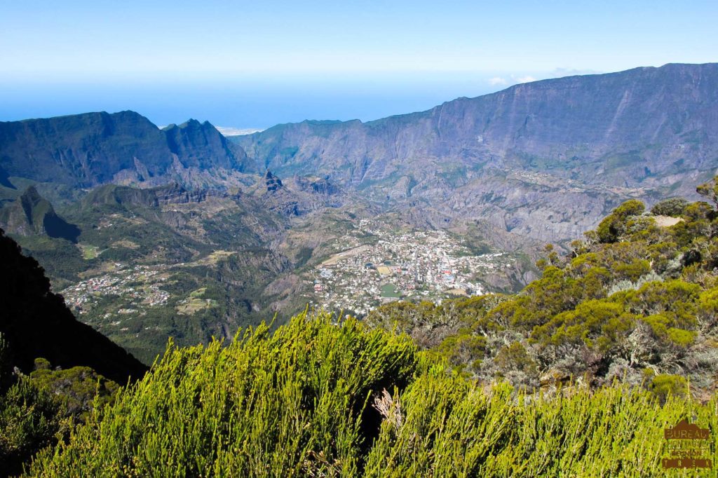 Cirque de Cilaos depuis le coteau Kerveguen.