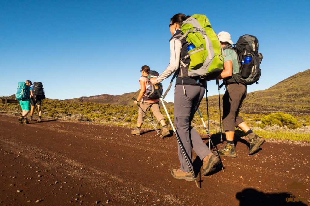 Autour du Piton Textor fournaise randonneur trek réunion guide