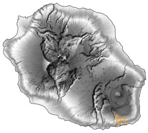 carte randonnée 2 jours réunion sud sauvage