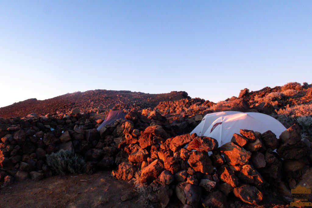 bivouac au piton des Neiges