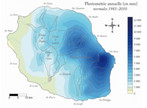 pluviométrie annuelle la Réunion webcam mafate la réunion